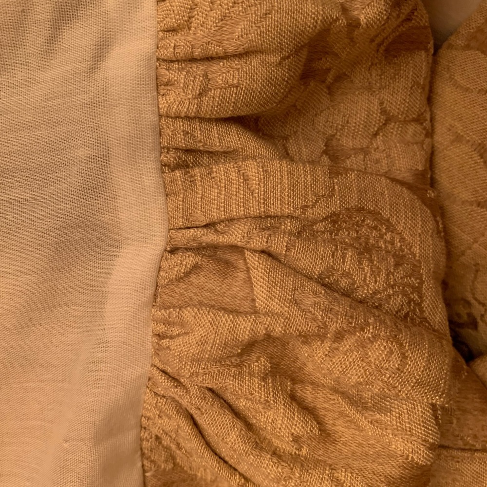 Dust ruffle, 20.5" drop, Ethan Allen damask